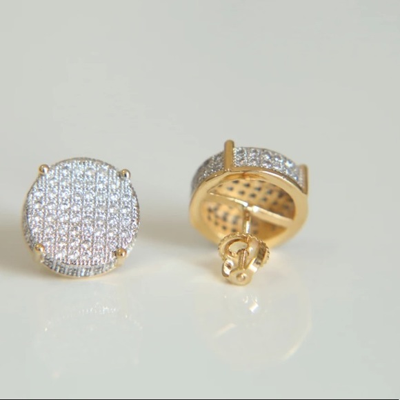 New! Sterling Micro-Paved Stud Earrings - Picture 7 of 9